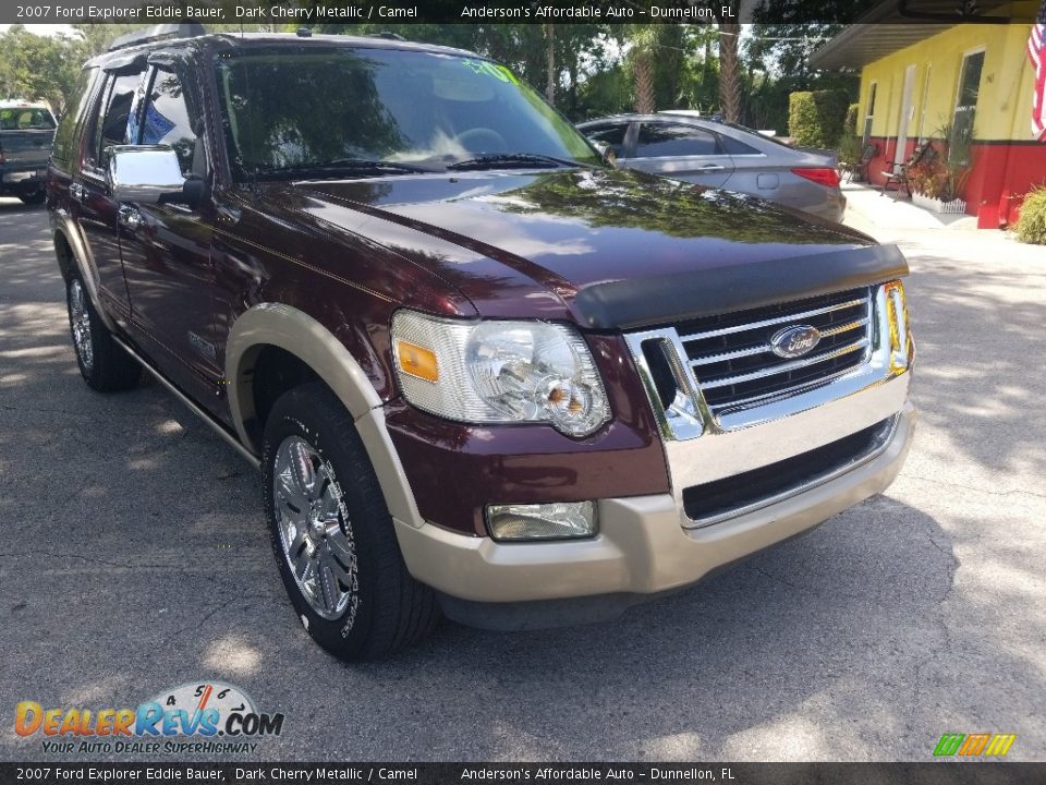 2007 Ford Explorer Eddie Bauer Dark Cherry Metallic / Camel Photo #1