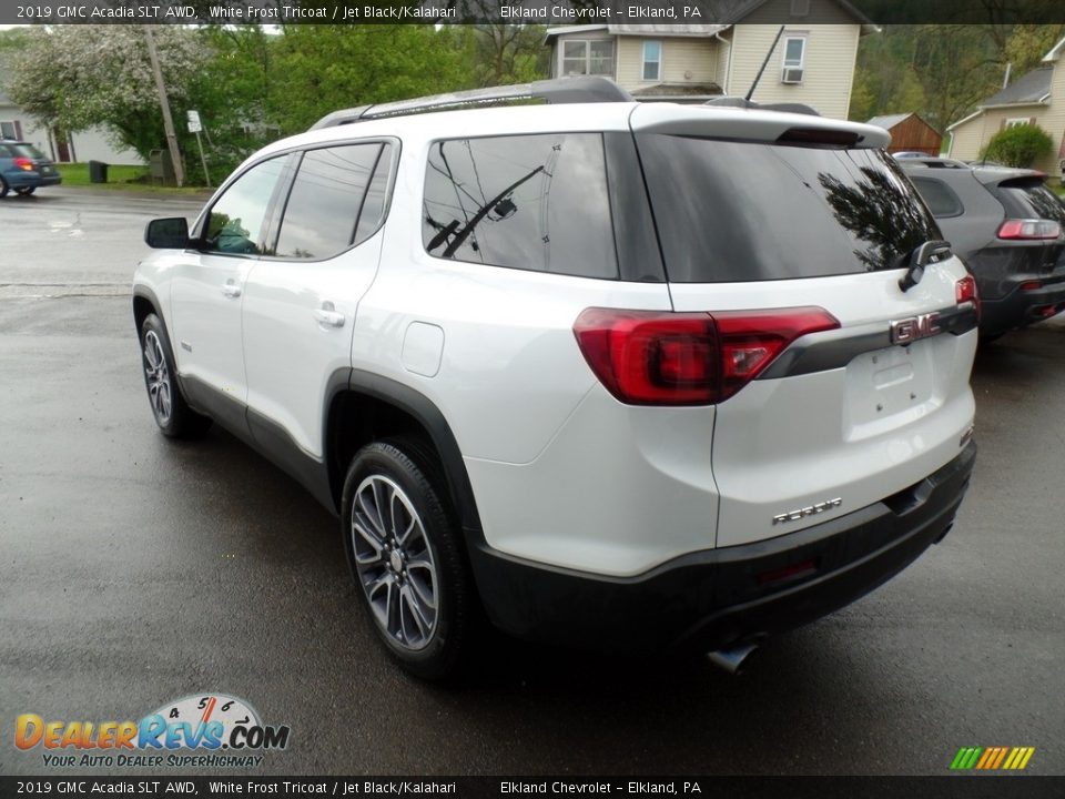 2019 GMC Acadia SLT AWD White Frost Tricoat / Jet Black/Kalahari Photo #5