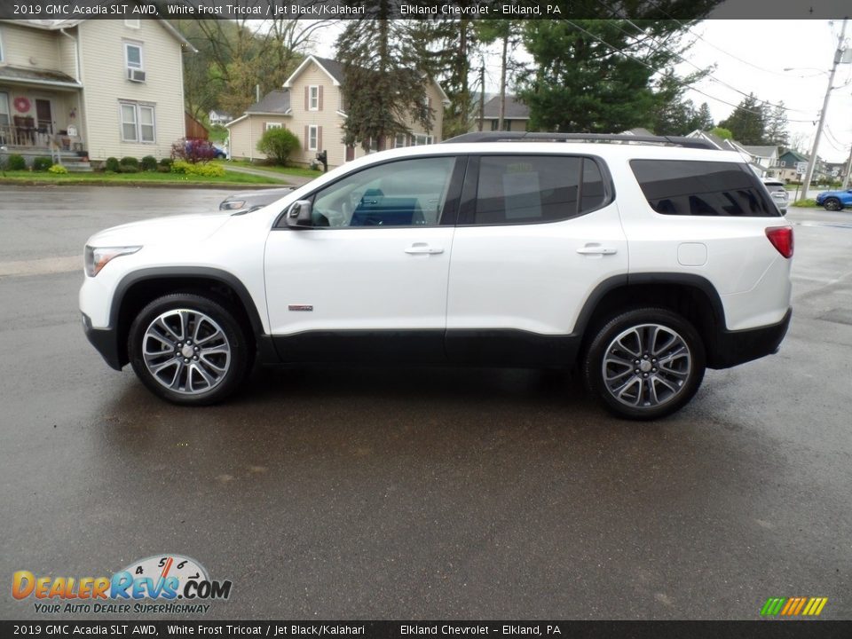 2019 GMC Acadia SLT AWD White Frost Tricoat / Jet Black/Kalahari Photo #6