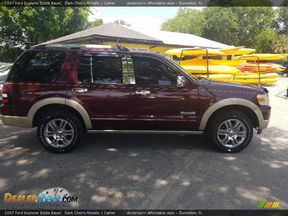 2007 Ford Explorer Eddie Bauer Dark Cherry Metallic / Camel Photo #2