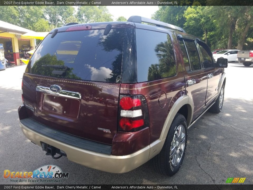 2007 Ford Explorer Eddie Bauer Dark Cherry Metallic / Camel Photo #3