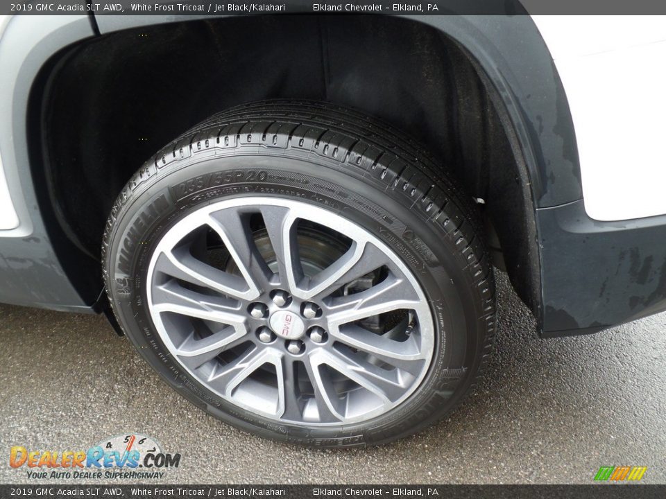 2019 GMC Acadia SLT AWD White Frost Tricoat / Jet Black/Kalahari Photo #8
