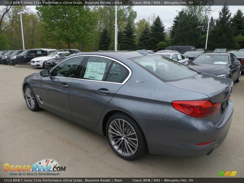 2019 BMW 5 Series 530e iPerformance xDrive Sedan Bluestone Metallic / Black Photo #5