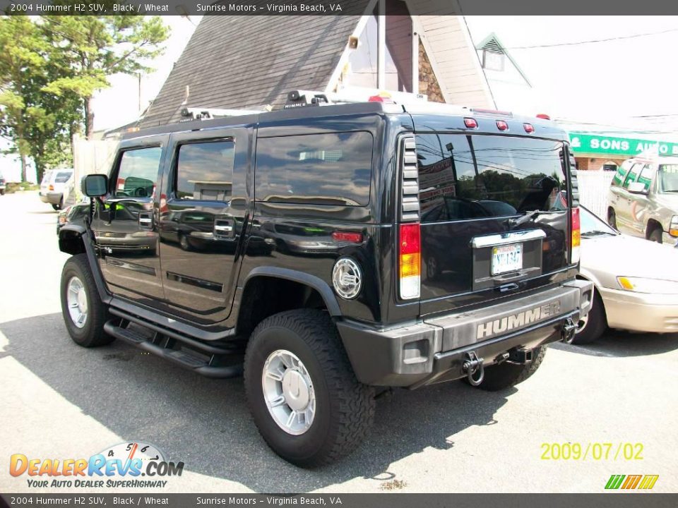 2004 Hummer H2 SUV Black / Wheat Photo #4