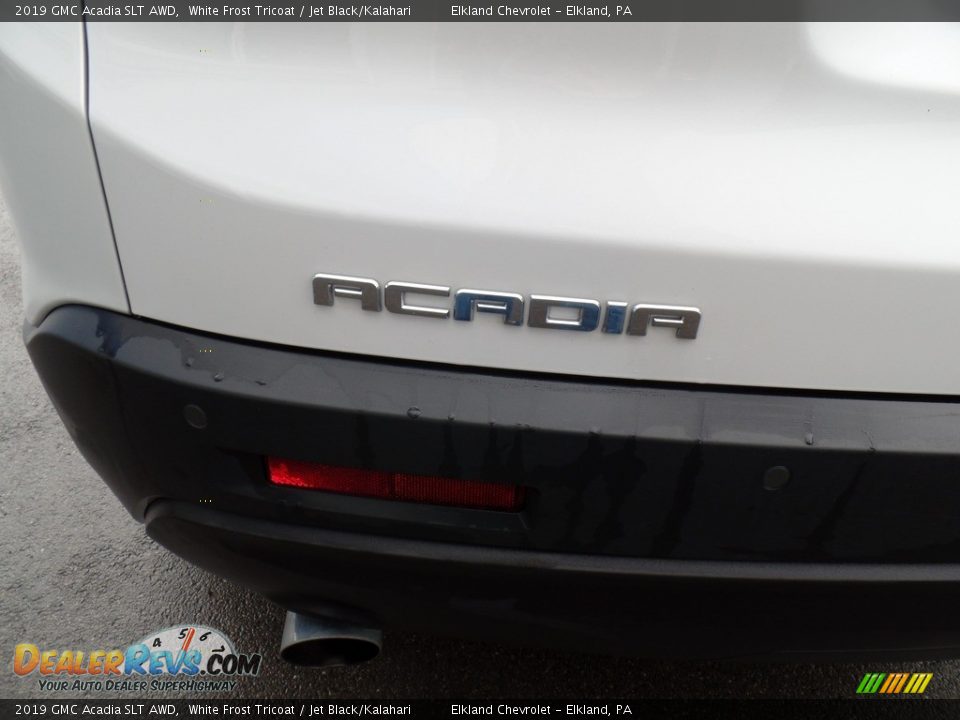 2019 GMC Acadia SLT AWD White Frost Tricoat / Jet Black/Kalahari Photo #9
