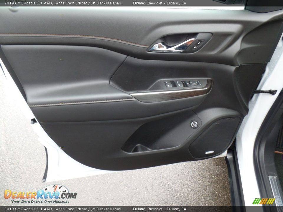 2019 GMC Acadia SLT AWD White Frost Tricoat / Jet Black/Kalahari Photo #12