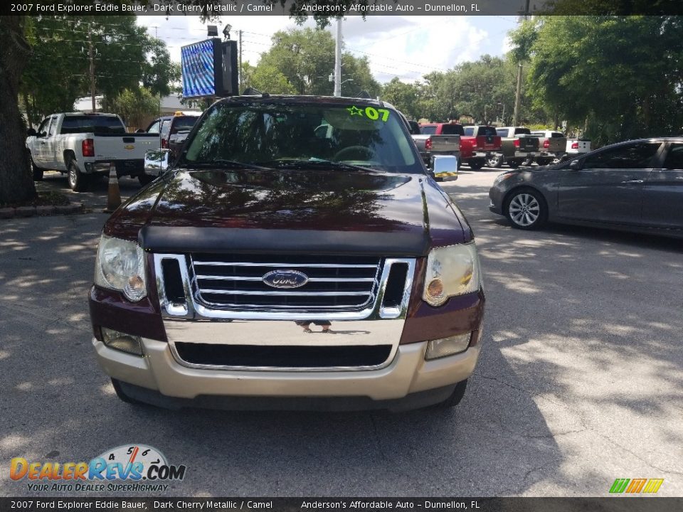 2007 Ford Explorer Eddie Bauer Dark Cherry Metallic / Camel Photo #8