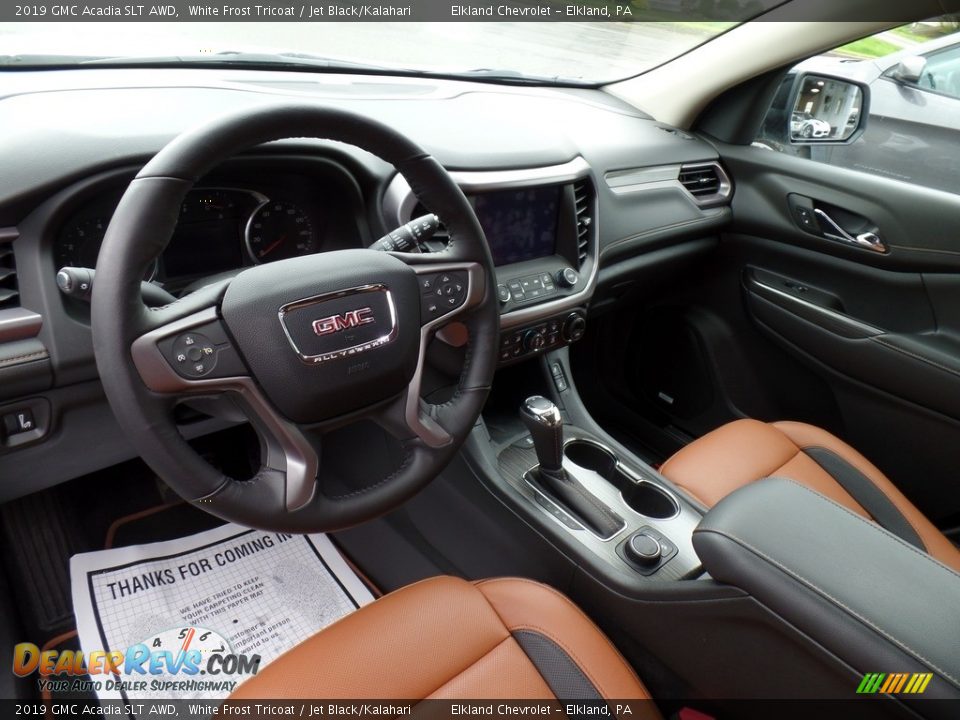2019 GMC Acadia SLT AWD White Frost Tricoat / Jet Black/Kalahari Photo #15