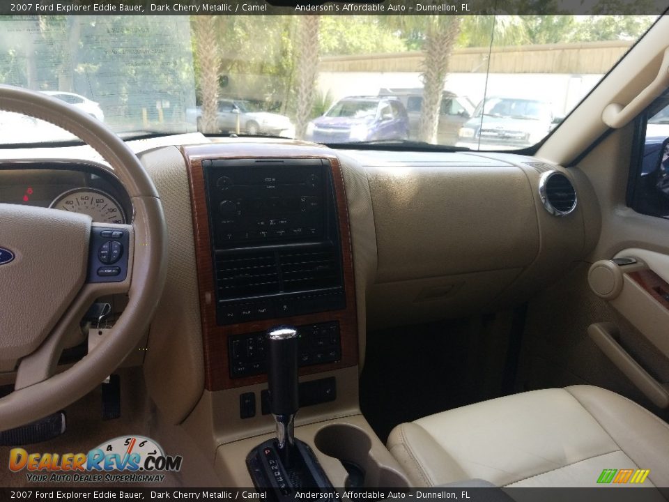 2007 Ford Explorer Eddie Bauer Dark Cherry Metallic / Camel Photo #12