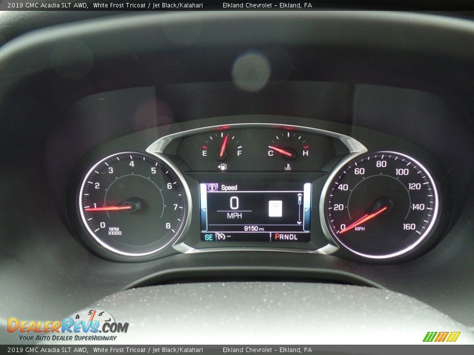 2019 GMC Acadia SLT AWD White Frost Tricoat / Jet Black/Kalahari Photo #20