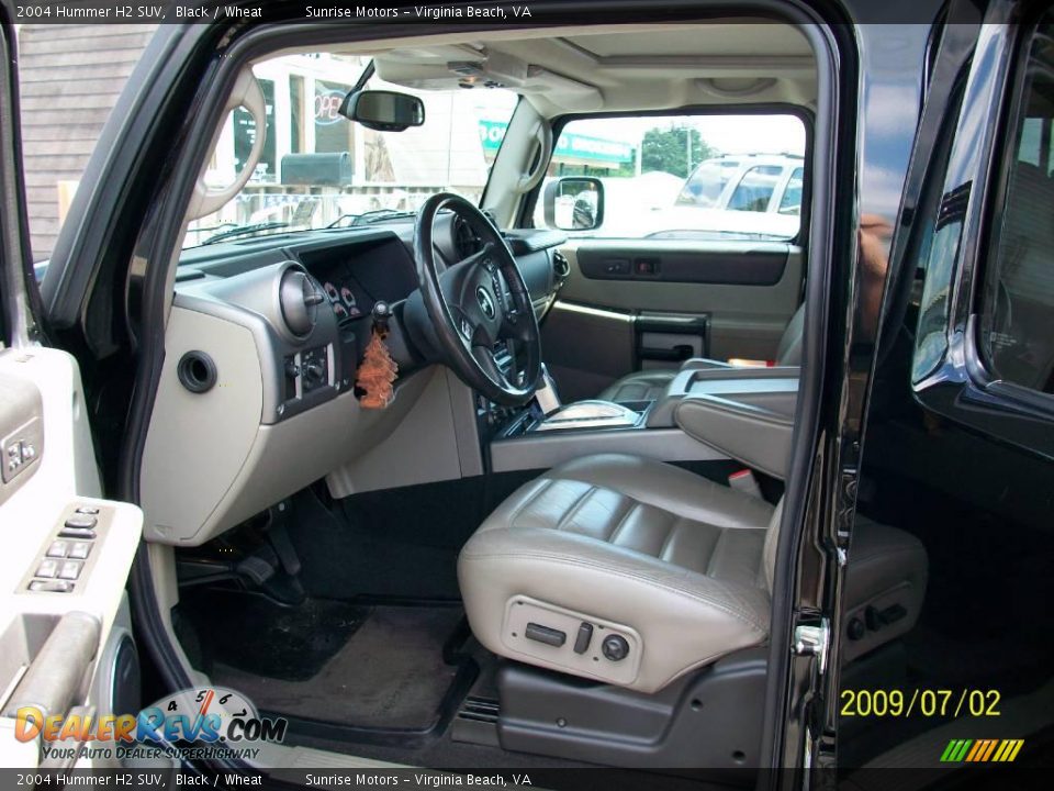 2004 Hummer H2 SUV Black / Wheat Photo #7