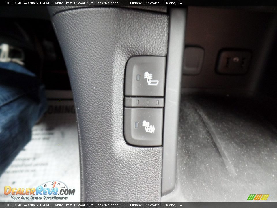 2019 GMC Acadia SLT AWD White Frost Tricoat / Jet Black/Kalahari Photo #28
