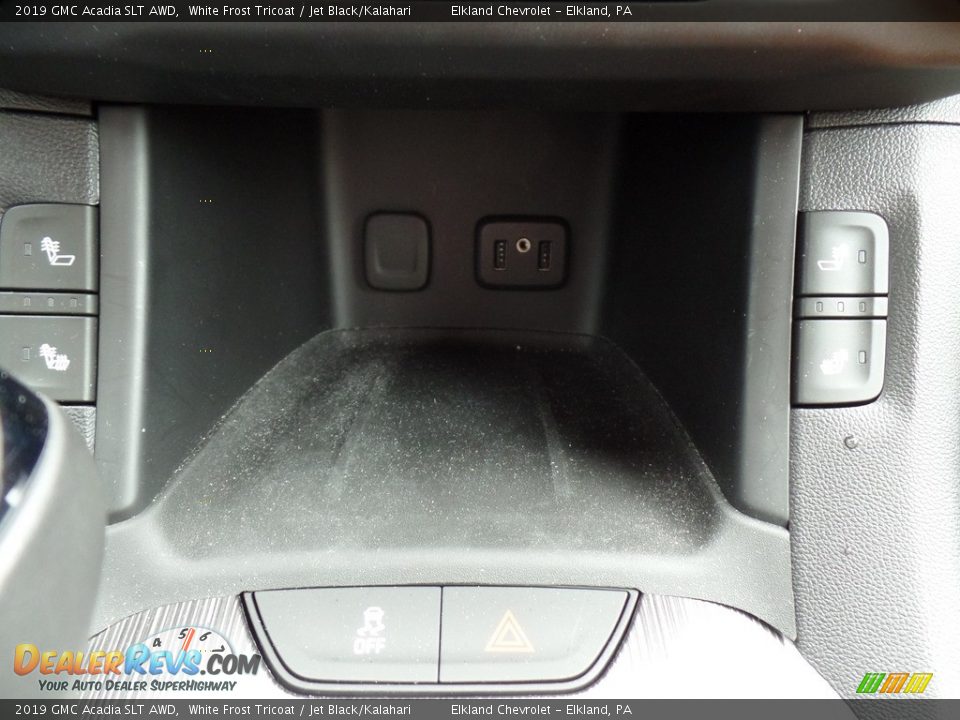 2019 GMC Acadia SLT AWD White Frost Tricoat / Jet Black/Kalahari Photo #29
