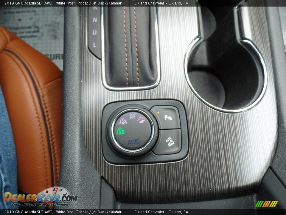 2019 GMC Acadia SLT AWD White Frost Tricoat / Jet Black/Kalahari Photo #30