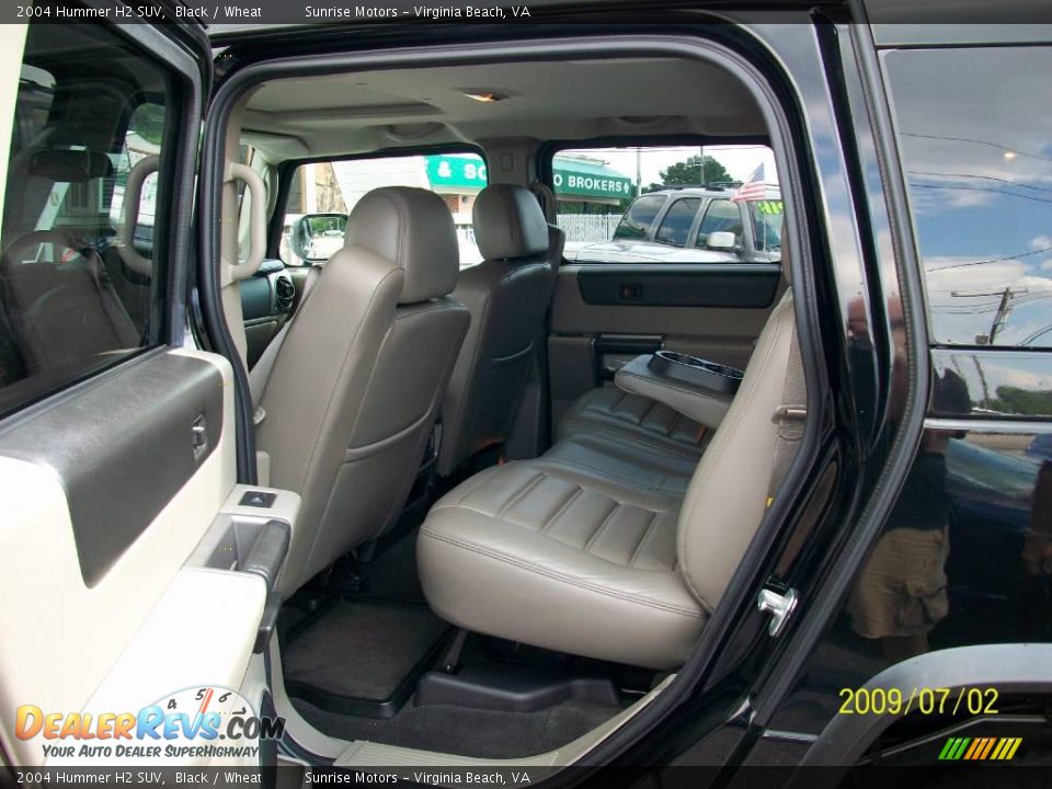 2004 Hummer H2 SUV Black / Wheat Photo #8