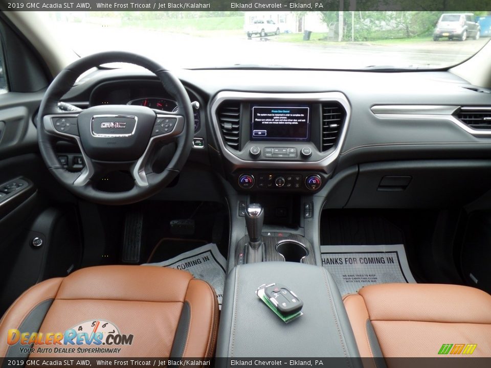 2019 GMC Acadia SLT AWD White Frost Tricoat / Jet Black/Kalahari Photo #32