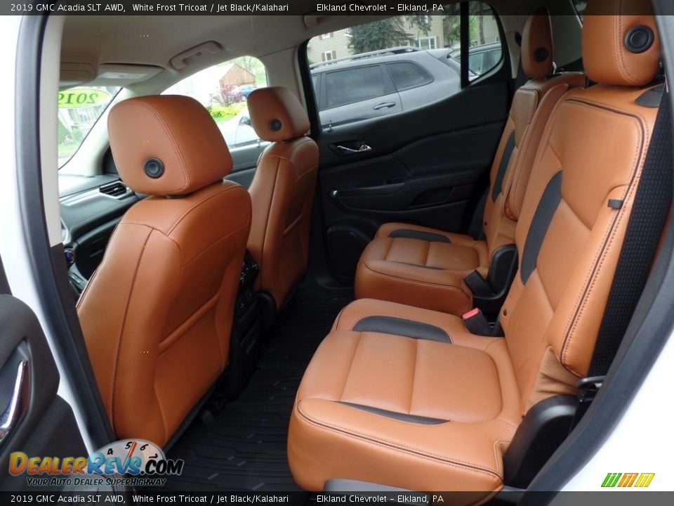 2019 GMC Acadia SLT AWD White Frost Tricoat / Jet Black/Kalahari Photo #35