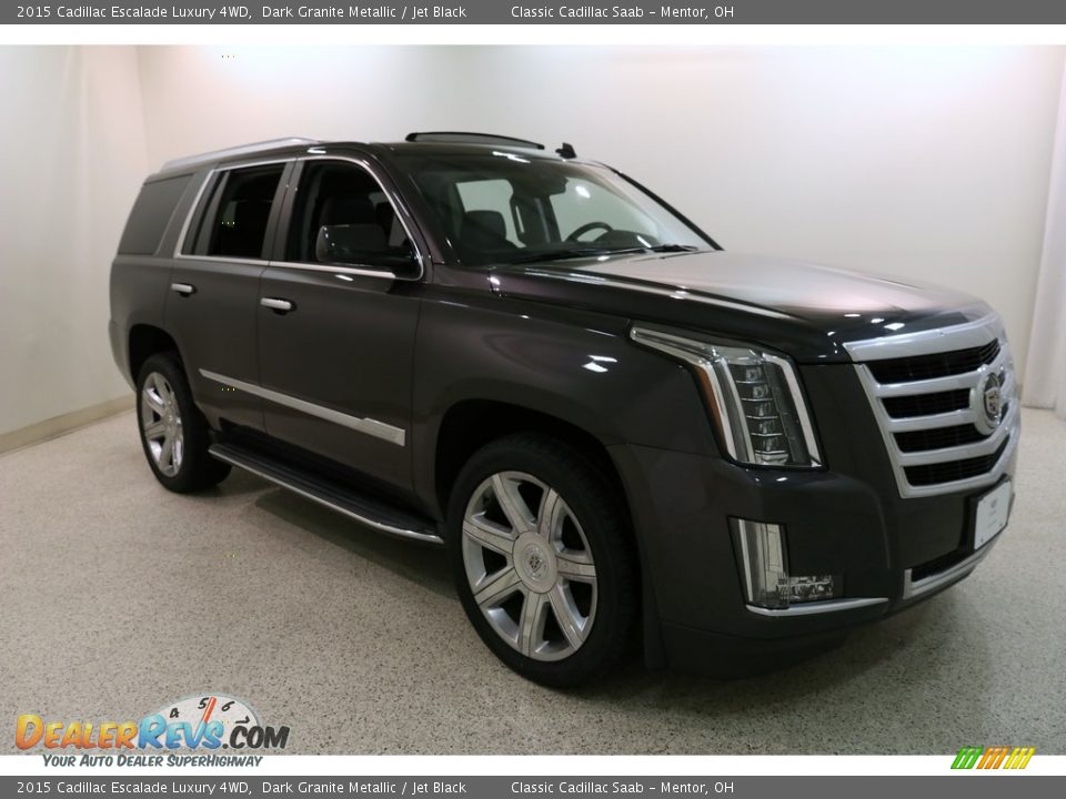 2015 Cadillac Escalade Luxury 4WD Dark Granite Metallic / Jet Black Photo #1