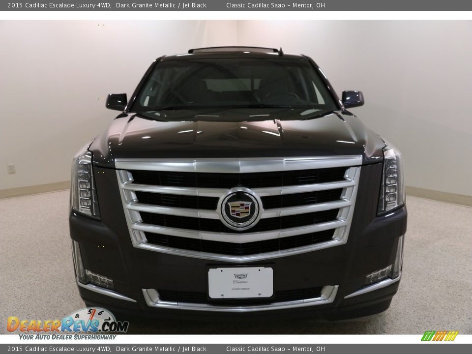 2015 Cadillac Escalade Luxury 4WD Dark Granite Metallic / Jet Black Photo #2