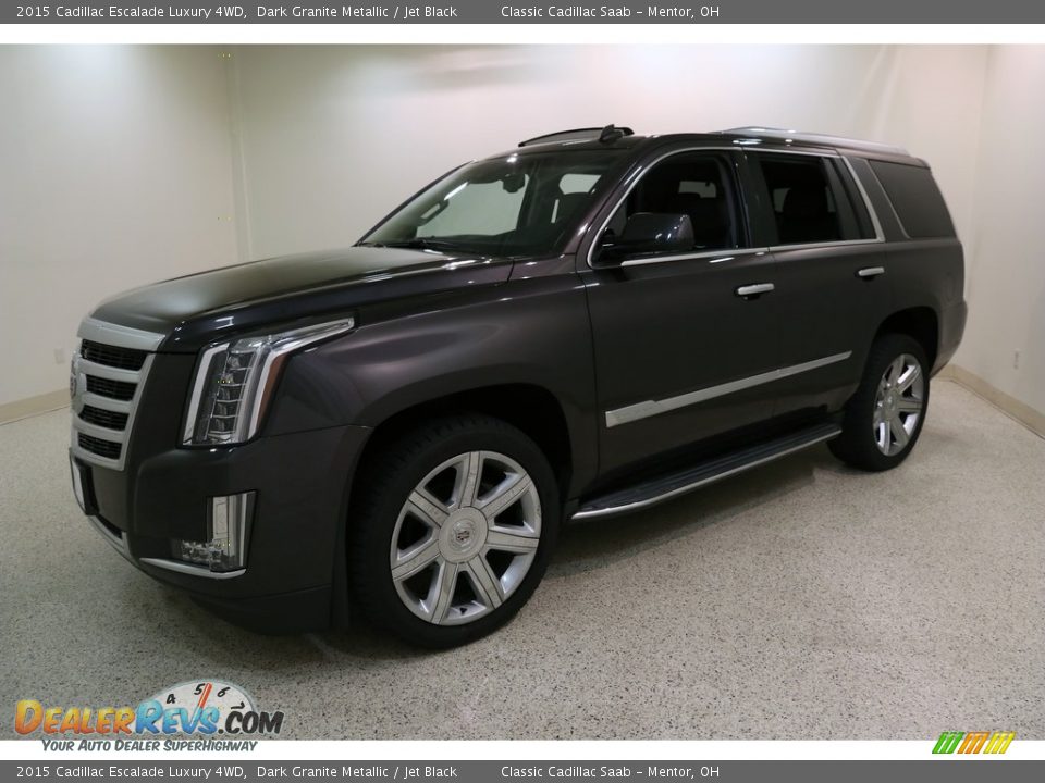 2015 Cadillac Escalade Luxury 4WD Dark Granite Metallic / Jet Black Photo #3