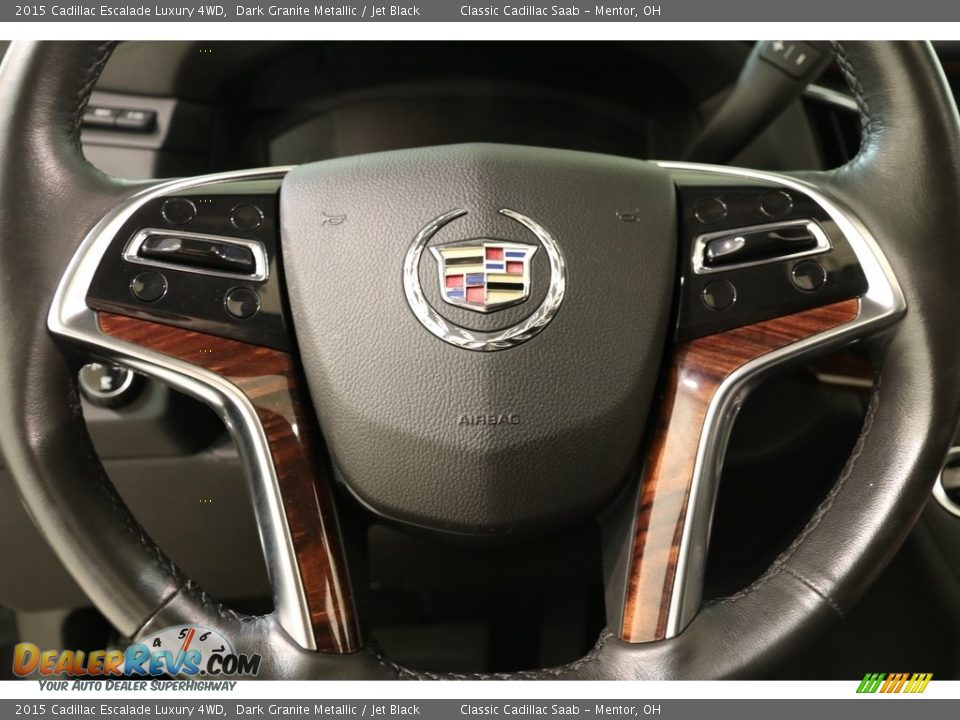 2015 Cadillac Escalade Luxury 4WD Dark Granite Metallic / Jet Black Photo #6