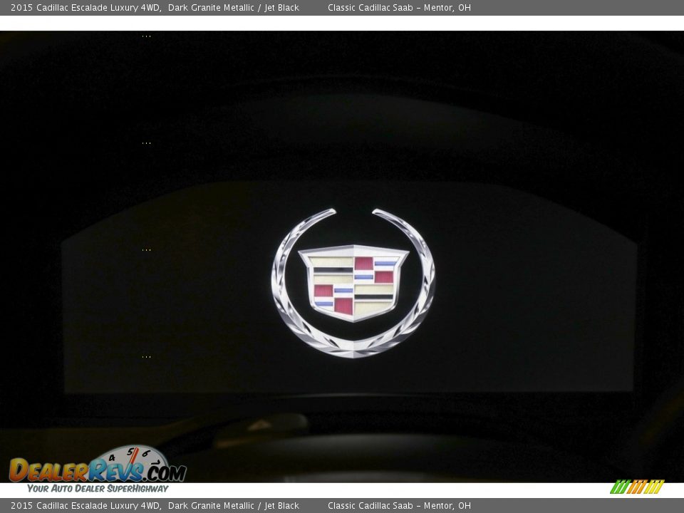 2015 Cadillac Escalade Luxury 4WD Dark Granite Metallic / Jet Black Photo #7