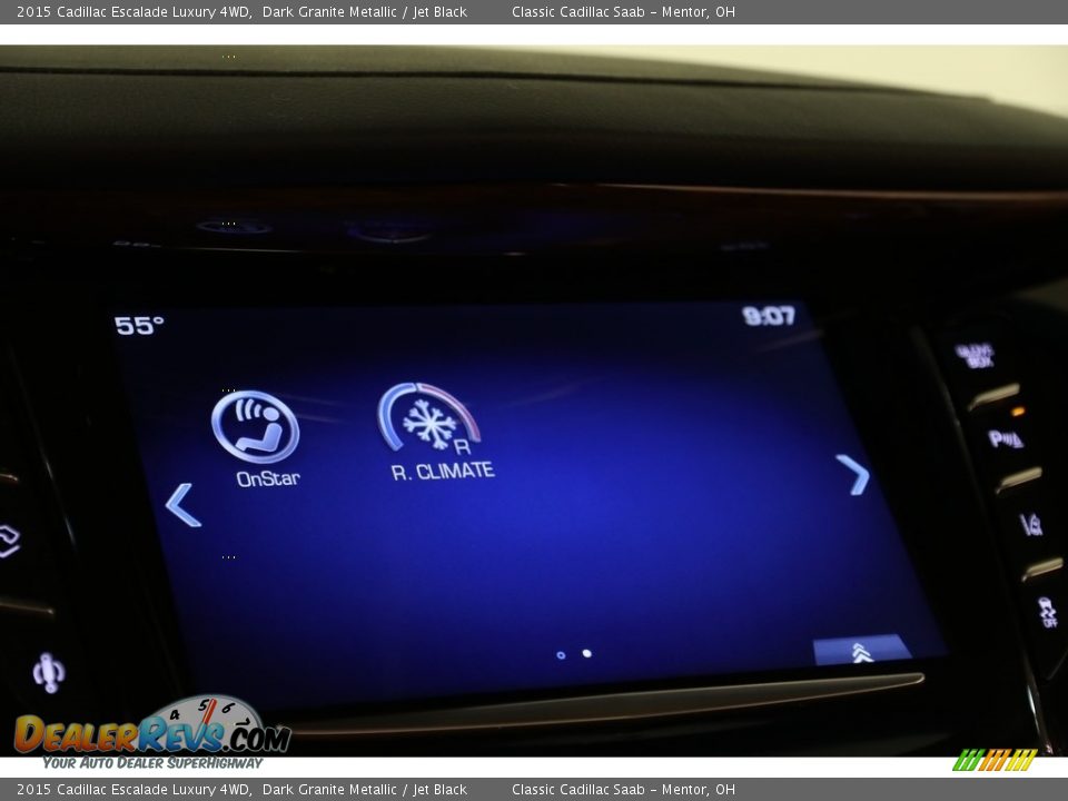2015 Cadillac Escalade Luxury 4WD Dark Granite Metallic / Jet Black Photo #11