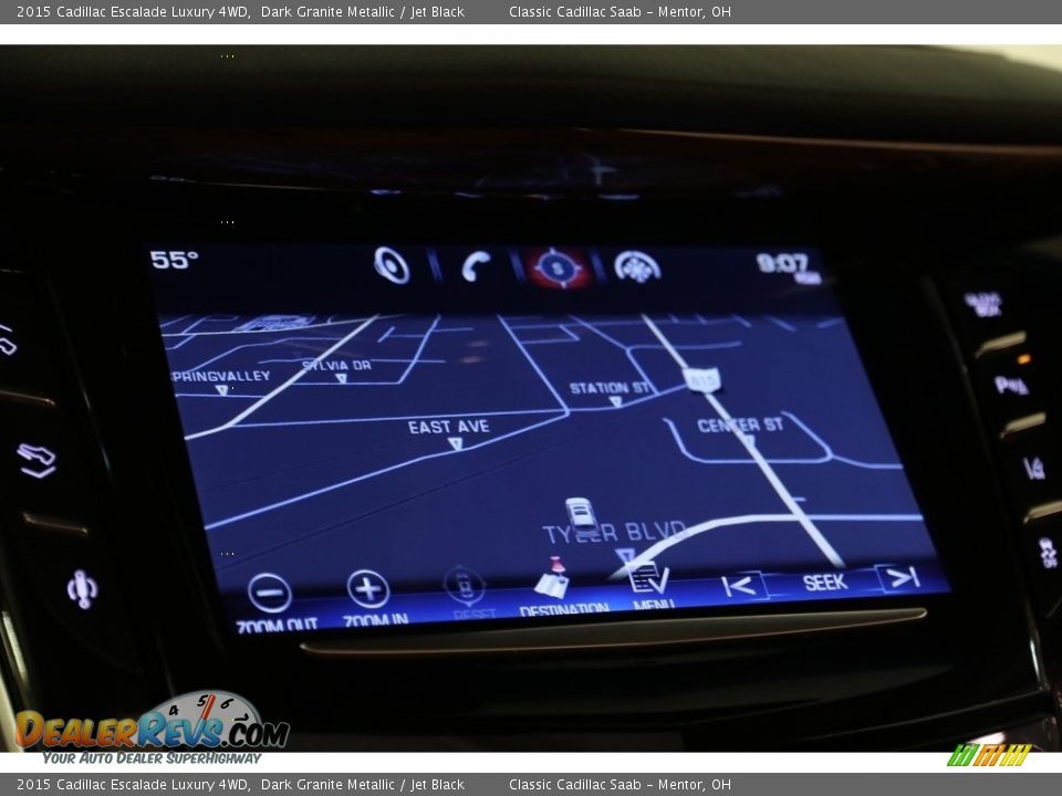 2015 Cadillac Escalade Luxury 4WD Dark Granite Metallic / Jet Black Photo #13