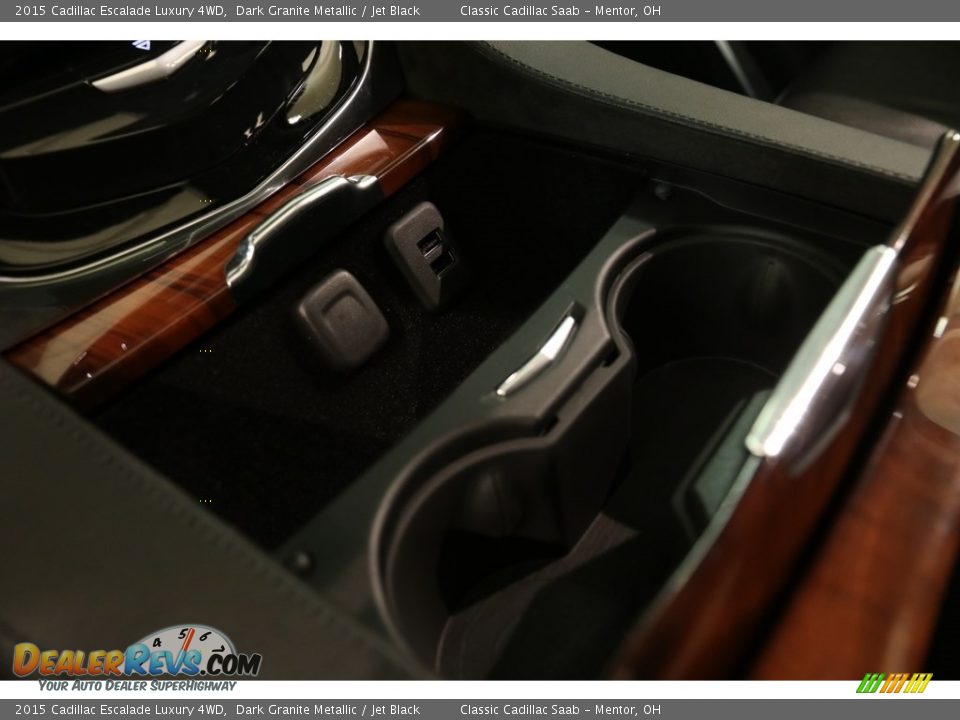 2015 Cadillac Escalade Luxury 4WD Dark Granite Metallic / Jet Black Photo #15