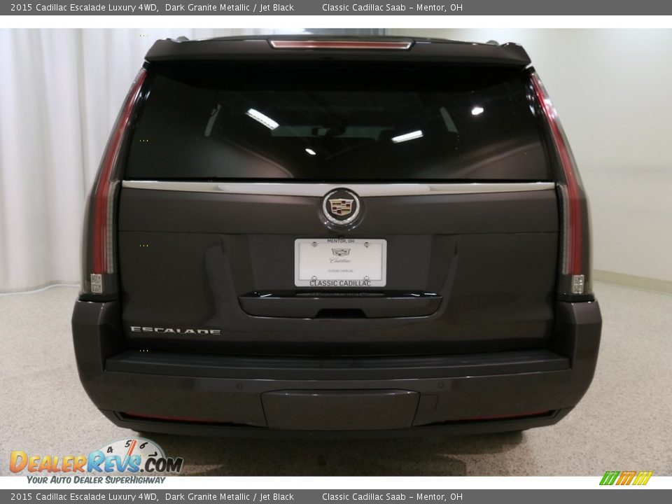 2015 Cadillac Escalade Luxury 4WD Dark Granite Metallic / Jet Black Photo #20