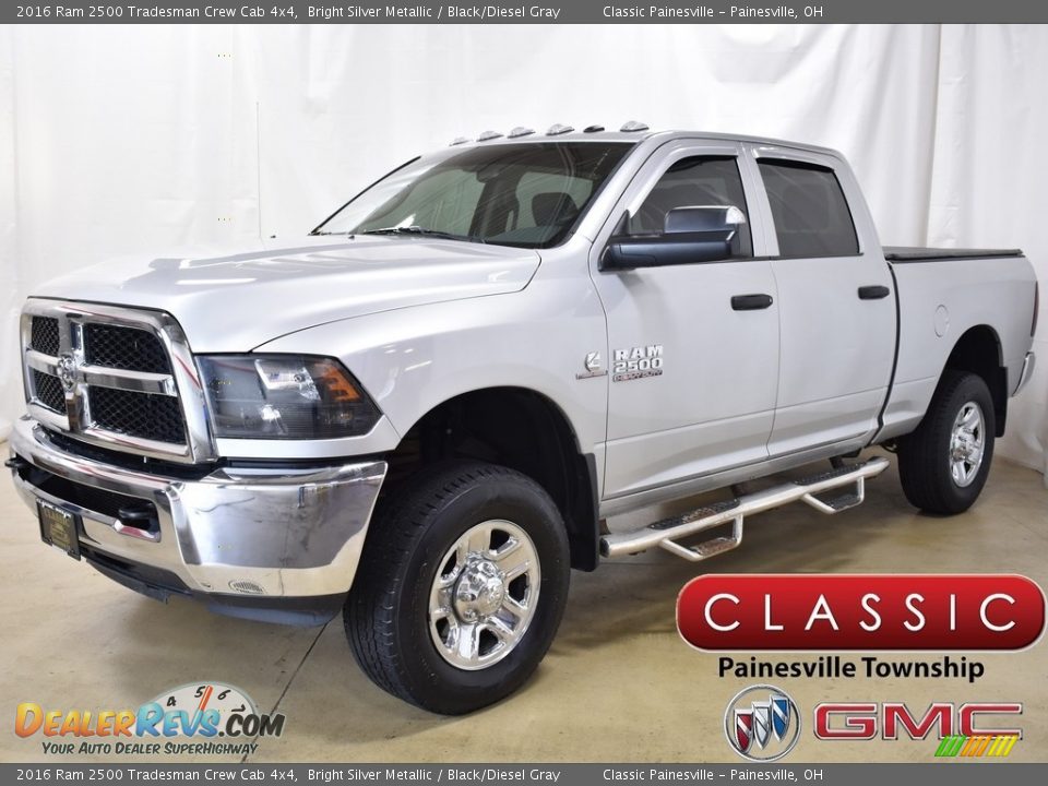 2016 Ram 2500 Tradesman Crew Cab 4x4 Bright Silver Metallic / Black/Diesel Gray Photo #1