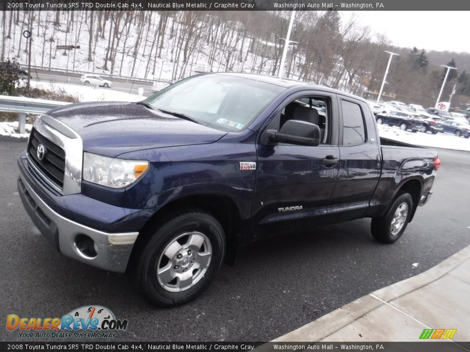 2008 Toyota Tundra SR5 TRD Double Cab 4x4 Nautical Blue Metallic / Graphite Gray Photo #6