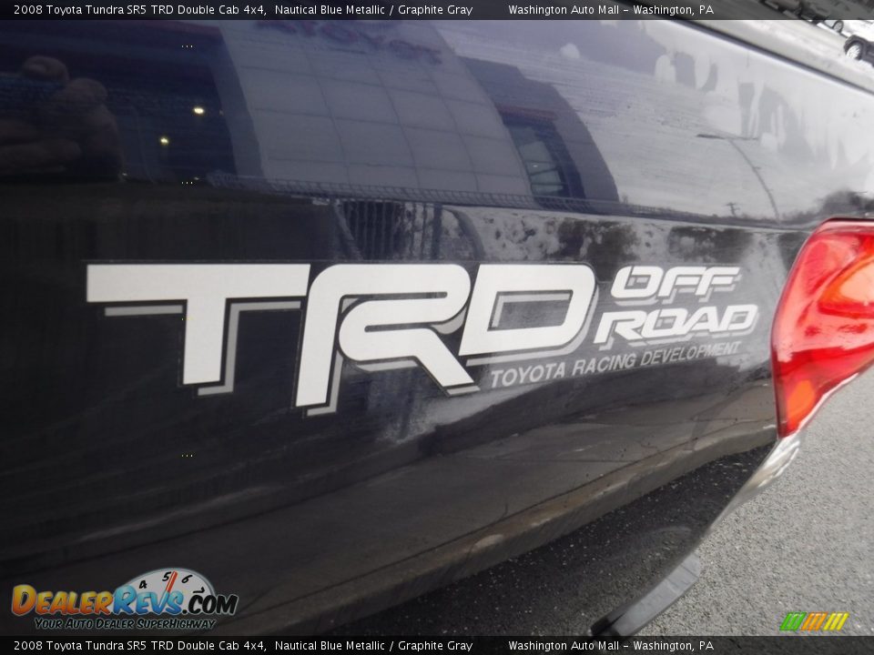 2008 Toyota Tundra SR5 TRD Double Cab 4x4 Nautical Blue Metallic / Graphite Gray Photo #7