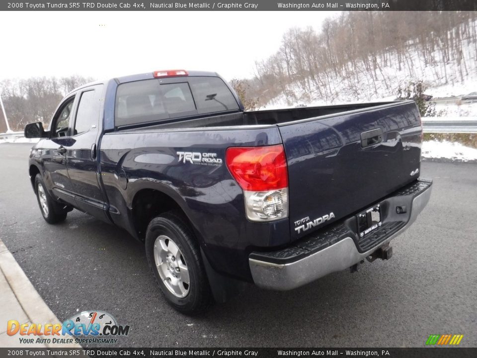 2008 Toyota Tundra SR5 TRD Double Cab 4x4 Nautical Blue Metallic / Graphite Gray Photo #8