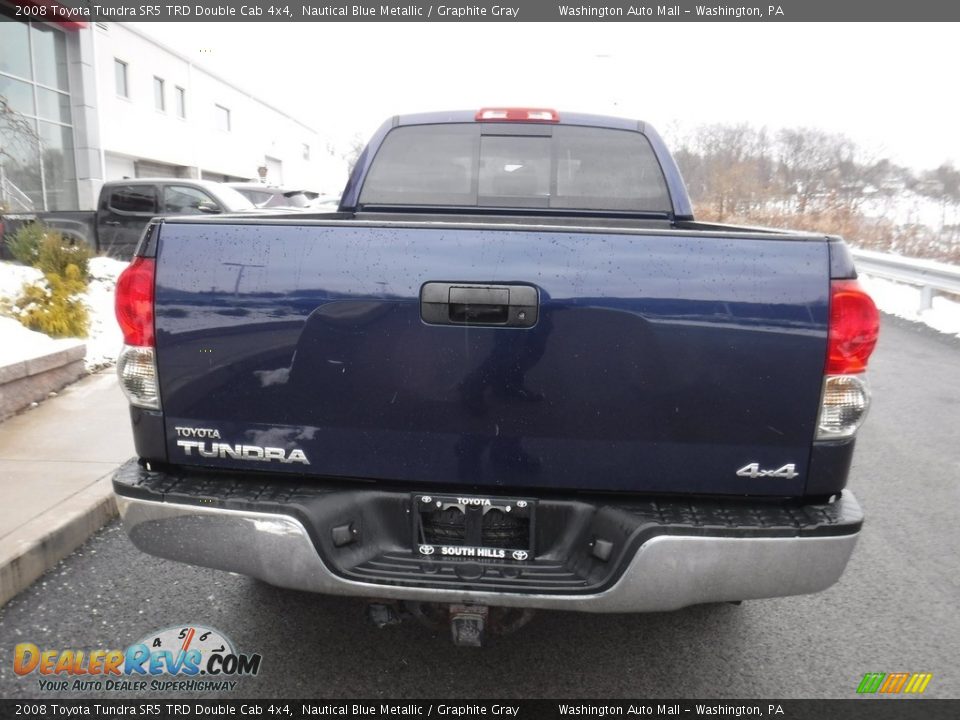 2008 Toyota Tundra SR5 TRD Double Cab 4x4 Nautical Blue Metallic / Graphite Gray Photo #9