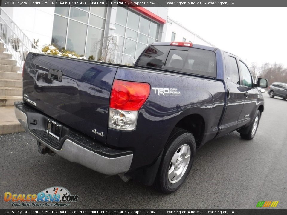 2008 Toyota Tundra SR5 TRD Double Cab 4x4 Nautical Blue Metallic / Graphite Gray Photo #10