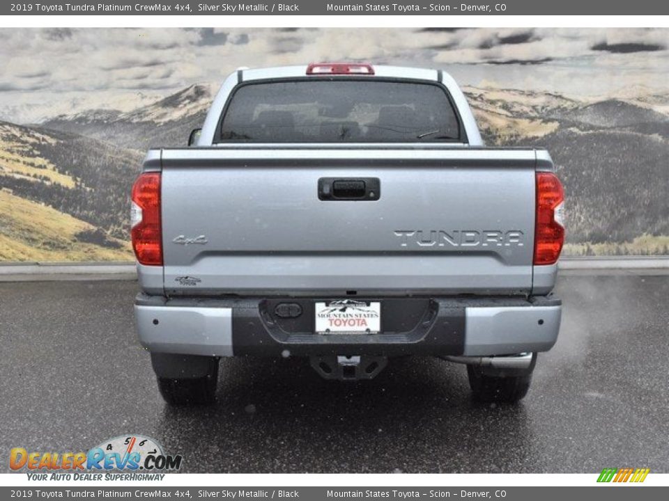 2019 Toyota Tundra Platinum CrewMax 4x4 Silver Sky Metallic / Black Photo #4