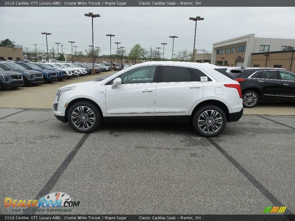 2019 Cadillac XT5 Luxury AWD Crystal White Tricoat / Maple Sugar Photo #2