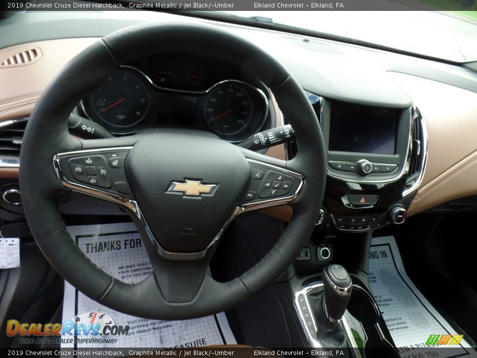 2019 Chevrolet Cruze Diesel Hatchback Graphite Metallic / Jet Black/­Umber Photo #21