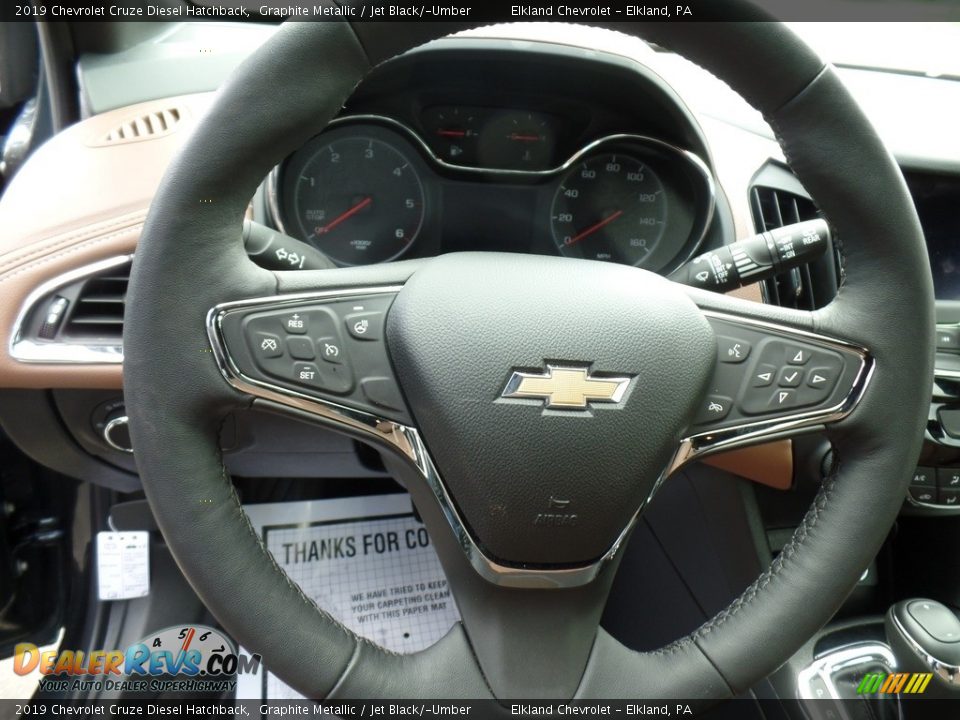 2019 Chevrolet Cruze Diesel Hatchback Steering Wheel Photo #22