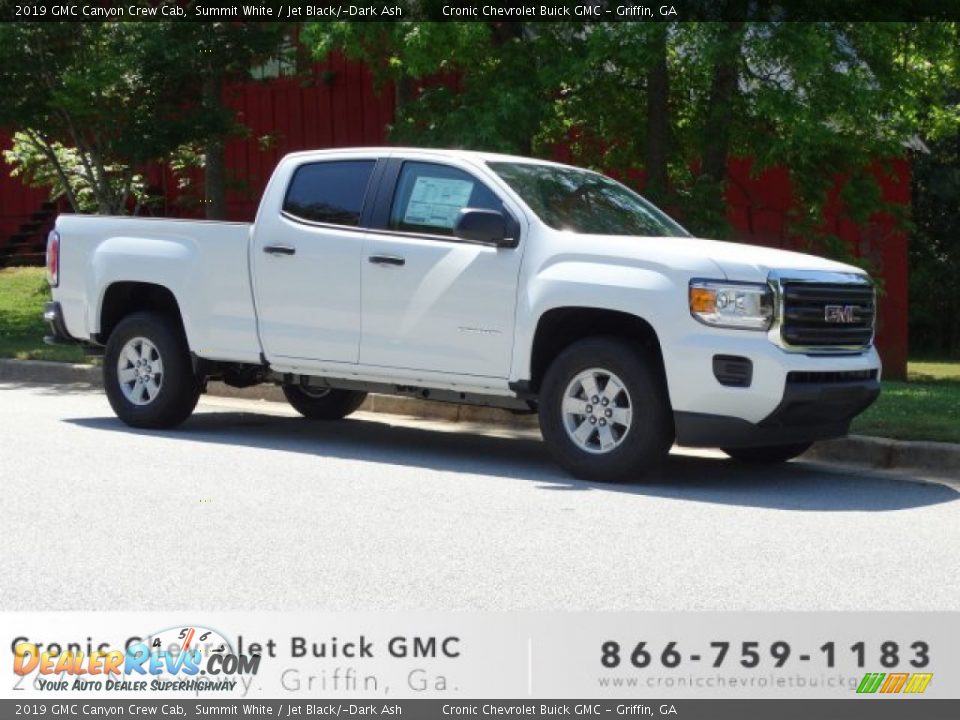2019 GMC Canyon Crew Cab Summit White / Jet Black/­Dark Ash Photo #1