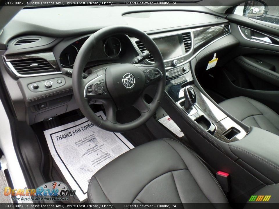Ebony Interior - 2019 Buick LaCrosse Essence AWD Photo #16