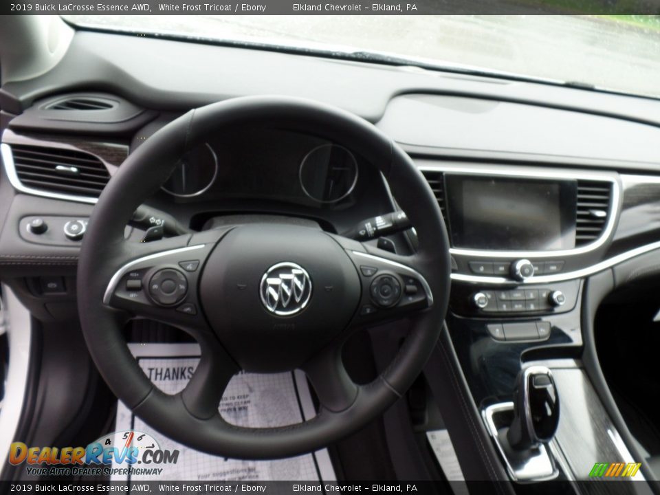 2019 Buick LaCrosse Essence AWD White Frost Tricoat / Ebony Photo #17