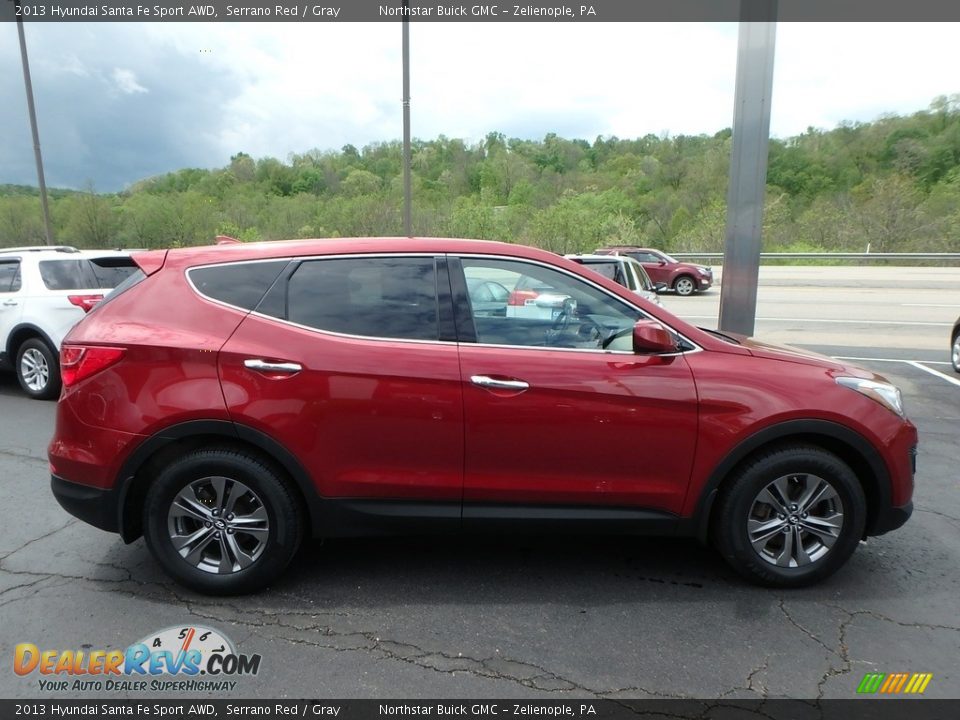 2013 Hyundai Santa Fe Sport AWD Serrano Red / Gray Photo #5