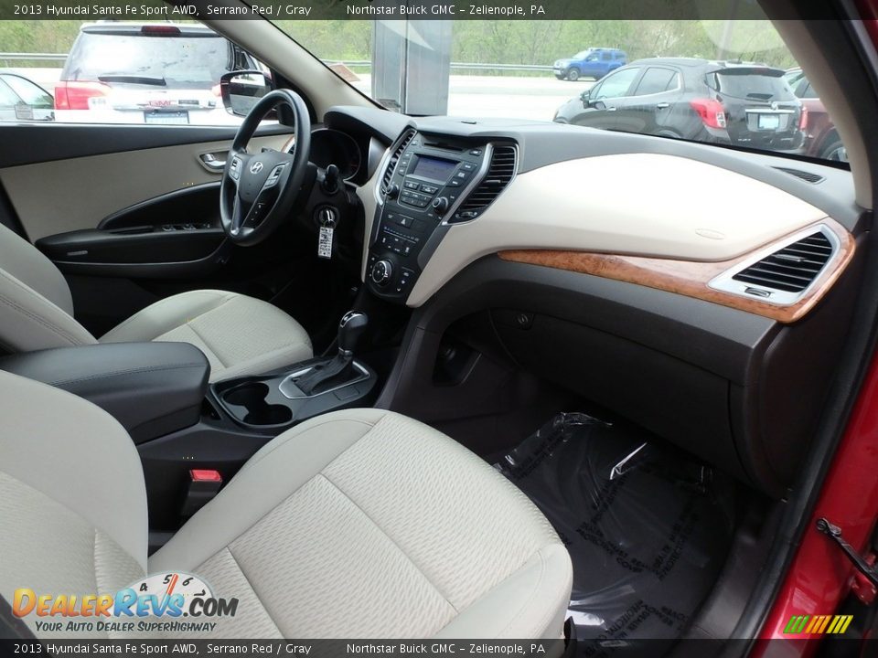 2013 Hyundai Santa Fe Sport AWD Serrano Red / Gray Photo #6