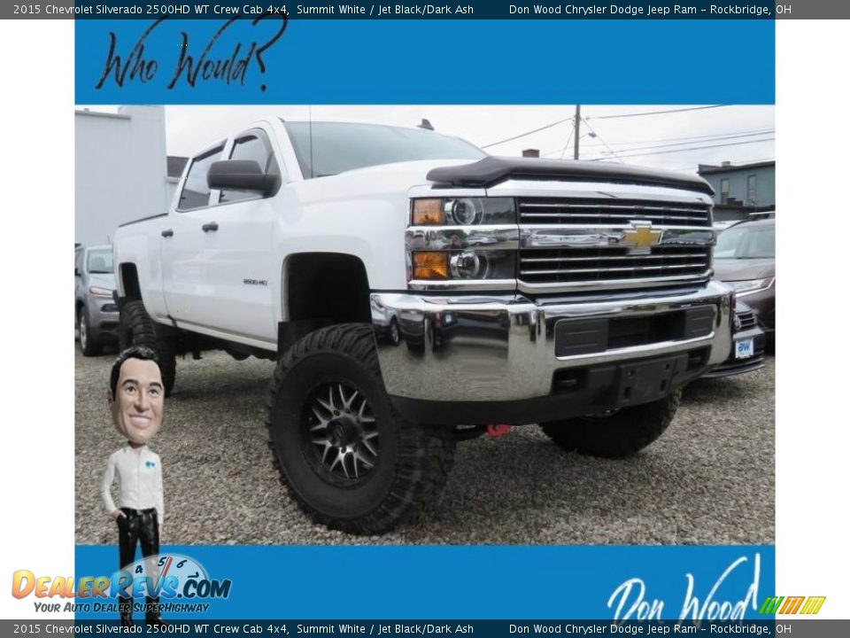 2015 Chevrolet Silverado 2500HD WT Crew Cab 4x4 Summit White / Jet Black/Dark Ash Photo #1