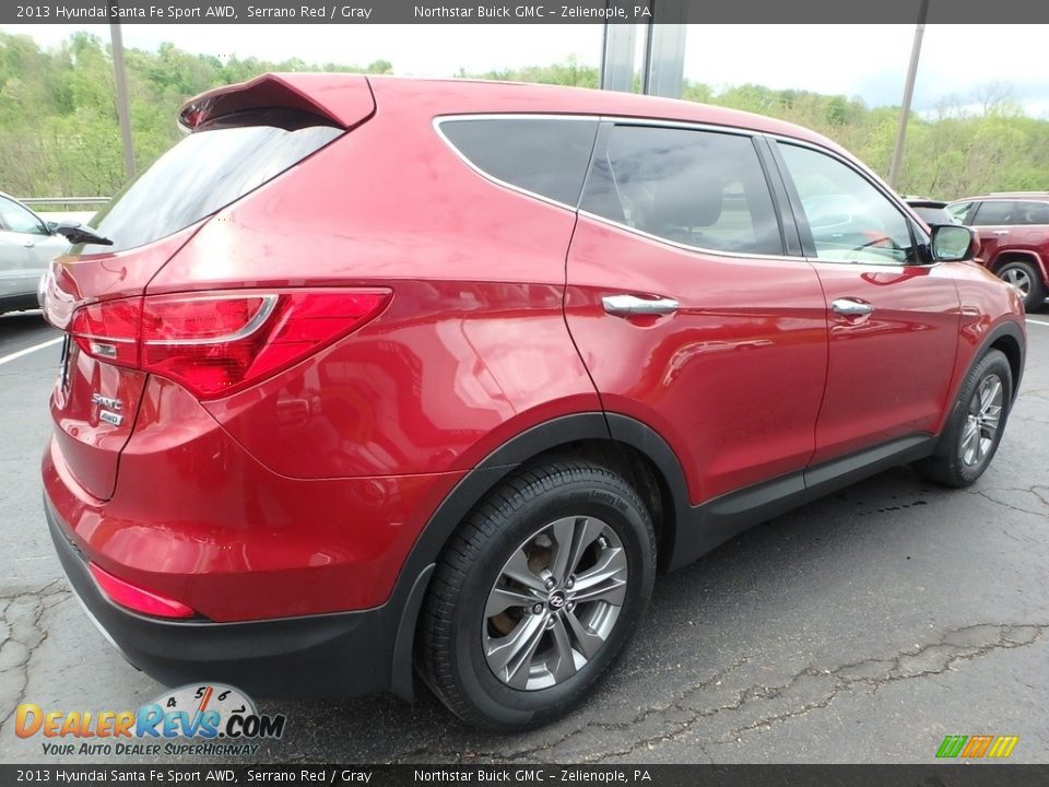 2013 Hyundai Santa Fe Sport AWD Serrano Red / Gray Photo #9