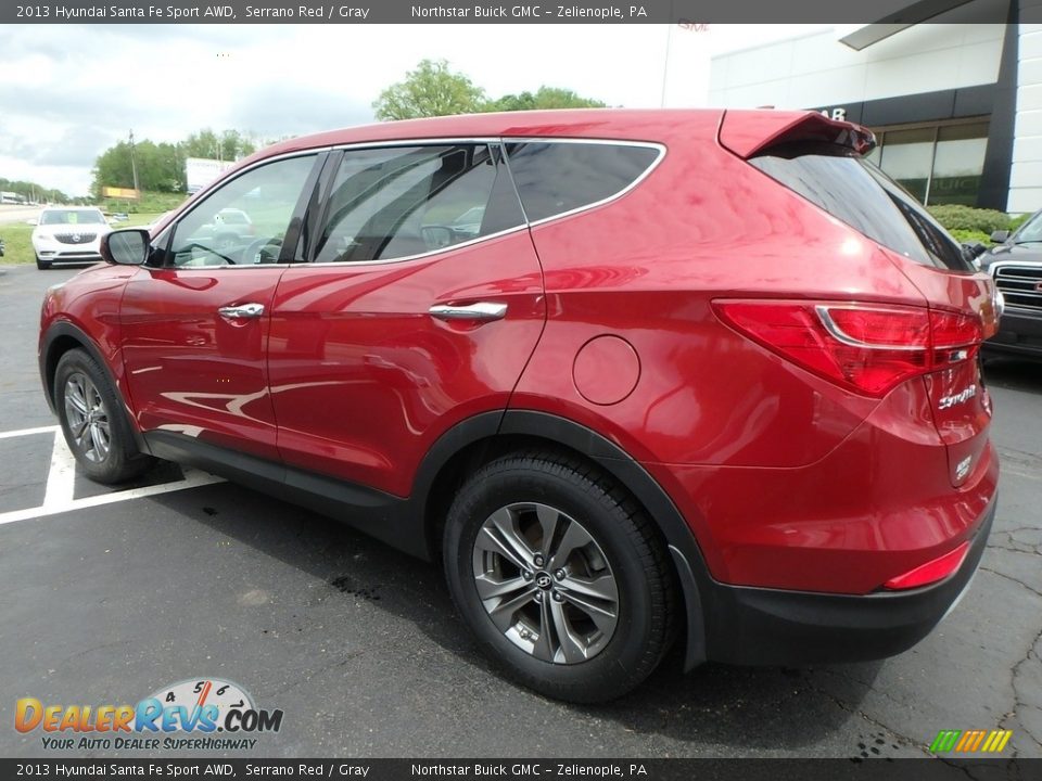 2013 Hyundai Santa Fe Sport AWD Serrano Red / Gray Photo #12