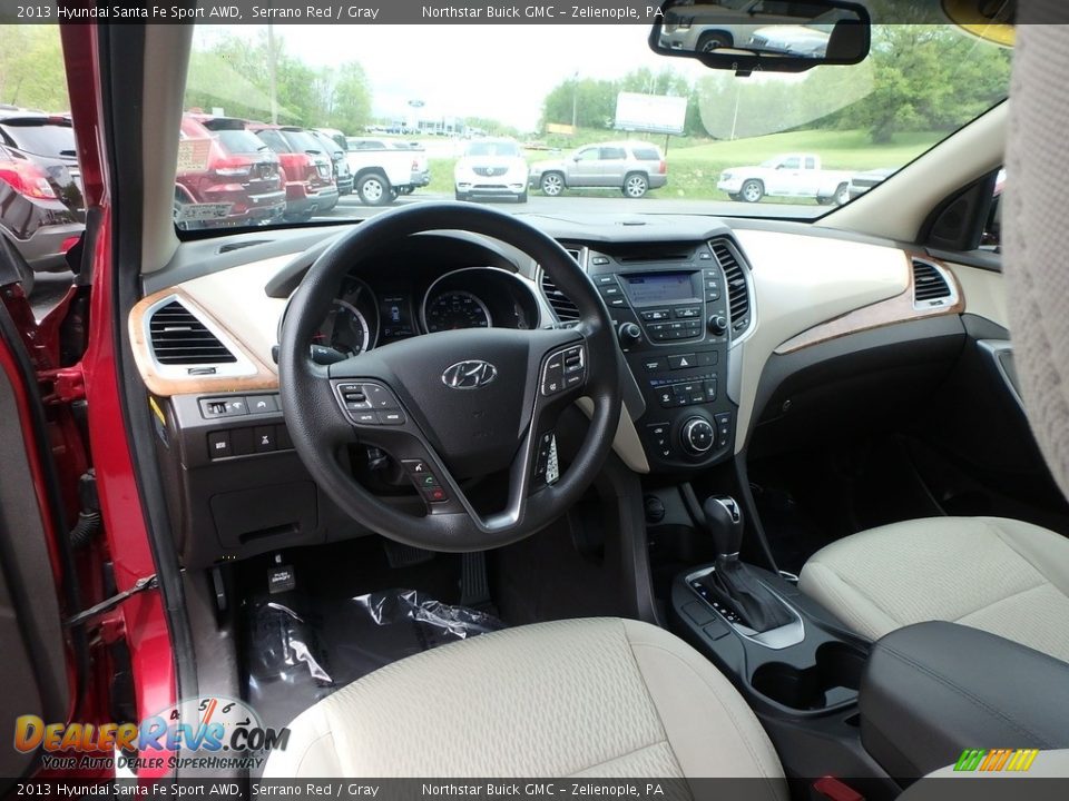 2013 Hyundai Santa Fe Sport AWD Serrano Red / Gray Photo #17
