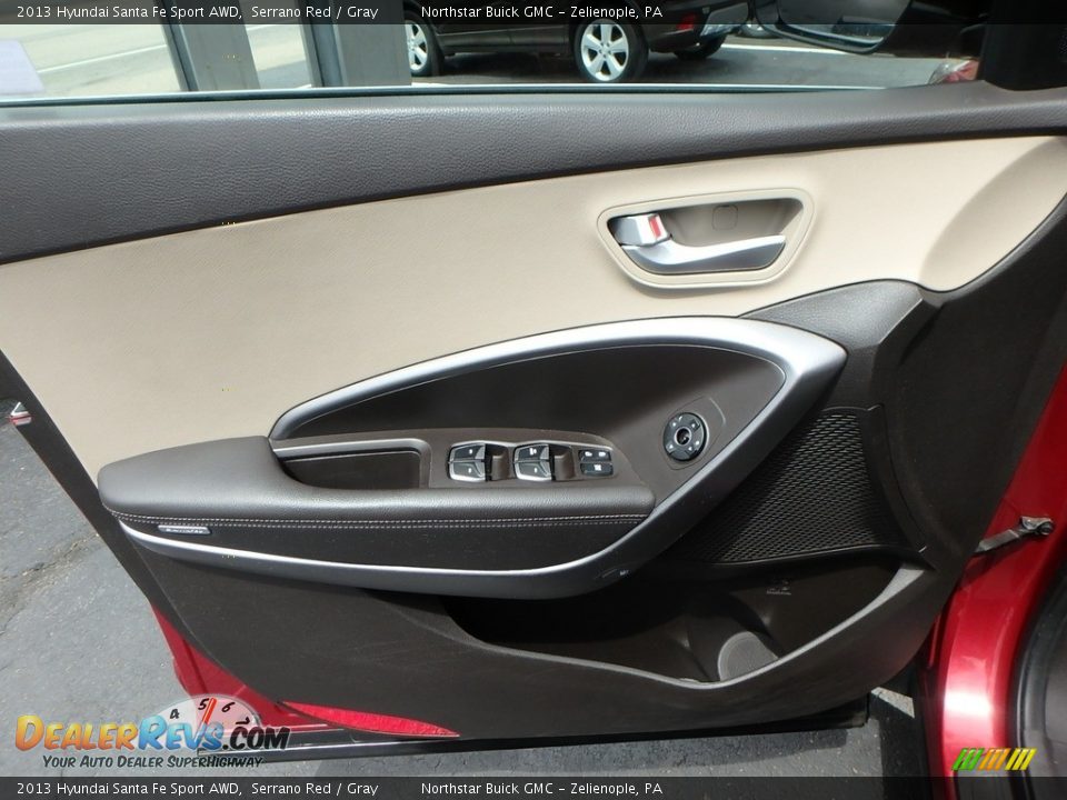 2013 Hyundai Santa Fe Sport AWD Serrano Red / Gray Photo #19